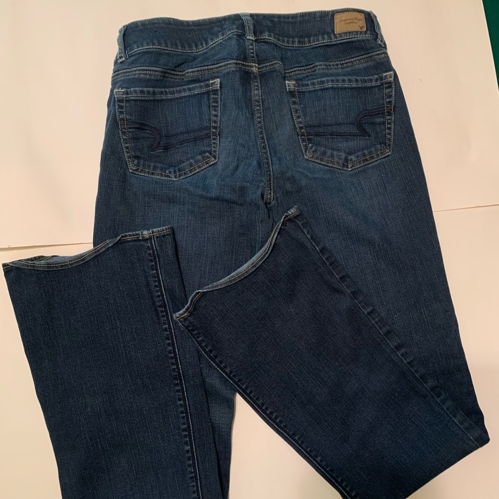 American Eagle super stretch size 8 long jeans